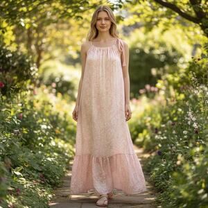 Rosemarine NEW Silk Tie Neck Sun Dress Size S Made in Italy Sleeveless